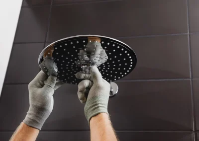 plumber fitting shower